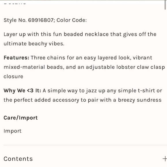 Free People Multicolor Beaded Necklace - Picture 5 of 5